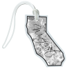 View Image 1 of 4 of Soft Vinyl Full-Color Luggage Tag - California