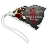 View Image 1 of 4 of Soft Vinyl Full-Color Luggage Tag - South Carolina