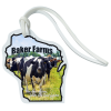 View Image 1 of 4 of Soft Vinyl Full-Color Luggage Tag - Wisconsin