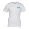 View Image 1 of 2 of American Apparel Fine Jersey T-Shirt - Men's - White - Embroidered - USA Made