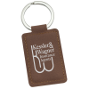 View Image 1 of 2 of Executive Leatherette Keychain