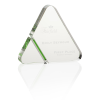 View Image 1 of 2 of Triangle Stripe Crystal Award