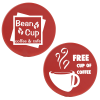 View Image 1 of 2 of Plastic Nickel - Free Cup Coffee - 24 hr