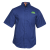 View Image 1 of 3 of Stain Resistant Short Sleeve Twill Shirt