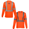 View Image 1 of 3 of High Visibility Long Sleeve Safety T-Shirt