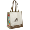 View Image 1 of 2 of Expressions Grocery Tote - Brown - 24 hr