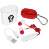 View Image 1 of 4 of Bluetooth Ear Buds with Carabiner Case