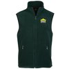 View Image 1 of 3 of Harriton Full-Zip Fleece Vest - Men's