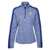 View Image 1 of 3 of Voltage Colorblock 1/4-Zip Pullover - Ladies' - Embroidered