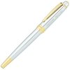 View Image 1 of 7 of Cross Bailey Rollerball Metal Pen - Chrome - Gold