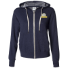 View Image 1 of 3 of Independent Trading Co. French Terry Heathered Full-Zip Hooded Sweatshirt - Embroidered
