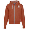 View Image 1 of 3 of Independent Trading Co. French Terry Heathered Full-Zip Hooded Sweatshirt - Screen