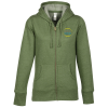 View Image 1 of 3 of Econscious Heathered Fleece Full-Zip Hoodie - Ladies' - Embroidered