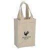 View Image 1 of 2 of Heavyweight Cotton 2 Bottle Wine Tote