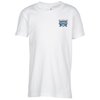 View Image 1 of 3 of Bella+Canvas Crewneck T-Shirt - Youth - White - Embroidered