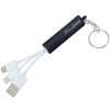 View Image 1 of 6 of Route Light-Up Logo Duo Charging Cable - 24 hr