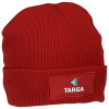 View Image 1 of 2 of Cuffed Knit Beanie with Patch - Embroidered