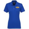 View Image 1 of 3 of Jerzees Double Mesh Ringspun Cotton Polo - Ladies'