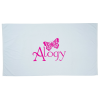 View Image 1 of 3 of Signature Ultraweight Beach Towel- White