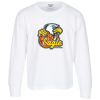 View Image 1 of 2 of Jerzees Dri-Power 50/50 LS T-Shirt - Youth - White - Full Color