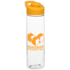 View Image 1 of 3 of Clear Impact Halcyon Water Bottle with Flip Carry Lid - 24 oz.