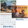 View Image 1 of 2 of Wildlife Canvas Calendar - Spiral