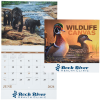 View Image 1 of 2 of Wildlife Canvas Calendar - Stapled