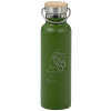 View Image 1 of 3 of Accord Vacuum Stainless Bottle with Wood Lid - 21 oz. - Laser Engraved