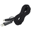View Image 1 of 7 of Braided 10' Duo Charging Cable