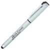 View Image 1 of 5 of Cali Soft Touch Stylus Gel Pen - Silver