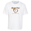 View Image 1 of 3 of Soft Spun Cotton T-Shirt - Youth - White