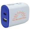 View Image 1 of 6 of Color Accent Dual Port Wall Charger