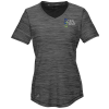 View Image 1 of 3 of adidas Melange Tech T-Shirt - Ladies' - Embroidered
