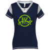 View Image 1 of 3 of LAT Vintage Gameday Lace-Up T-Shirt - Ladies'