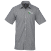 View Image 1 of 3 of Microcheck Gingham SS Cotton Shirt - Men's
