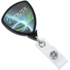View Image 1 of 4 of Jumbo Retractable Badge Holder - 24" - Shield - Label