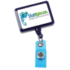 View Image 1 of 3 of Jumbo Retractable Badge Holder - 40" - Rectangle - Opaque - Label
