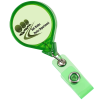 View Image 1 of 3 of Jumbo Retractable Badge Holder - 40" - Round - Translucent - Label