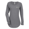 View Image 1 of 3 of Optimal Tri-Blend Long Sleeve T-Shirt - Ladies' - Colors - Embroidered