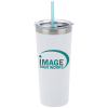 View Image 1 of 8 of Colma Vacuum Tumbler with Straw - 22 oz.