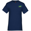 View Image 1 of 3 of Hanes Workwear Pocket T-Shirt - Embroidered