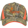 View Image 1 of 2 of Camo Cap with Blaze Inserts - Embroidered