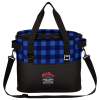 View Image 1 of 5 of Buffalo Plaid Cooler Bag - Embroidered