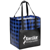 View Image 1 of 4 of Northwoods Plaid Grocery Tote