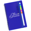 View Image 1 of 5 of Sydney Spiral Notebook with Color Sticky Flags