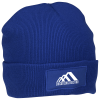 View Image 1 of 2 of Cuffed Knit Beanie with Patch