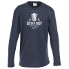 View Image 1 of 3 of Augusta Tri-Blend LS T-Shirt - Youth