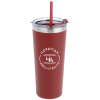 View Image 1 of 4 of Colma Vacuum Tumbler with Straw - 22 oz. - Colors