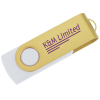 View Image 1 of 5 of Swivel USB-C Drive - Gold - 8GB - 24 hr