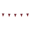 View Image 1 of 2 of 20' Triangle Pennant String - 12" x 9" - 11 Pennants - One Sided